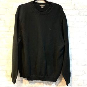 Eddie Bauer Mens XXL Black Crewneck Sweater
